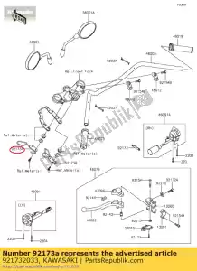 kawasaki 921732033 01 klem,behuizing,links - Onderkant