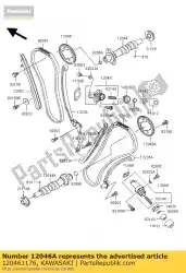 tandwiel, nokkenas, rr, vn1500-d van Kawasaki, met onderdeel nummer 120461176, bestel je hier online: