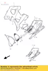 Aquí puede pedir cinta, capucha superior de Suzuki , con el número de pieza 6819518G00LS3: