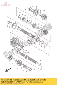 yamaha 901792201600 orzech - Dół