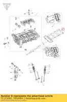 T1153000, Triumph, uszczelka, glowica cylindra, 3-cyl, mls triumph daytona 955i 132513 > speed triple speed triple 141872 > 210444 speed triple 210445 > 461331 speed triple 461332 > speed triple r sprint gt sprint rs 139277 > sprint st 139277 > 208166 sprint st 208167 > tiger 1050 tiger 955i , Nowy