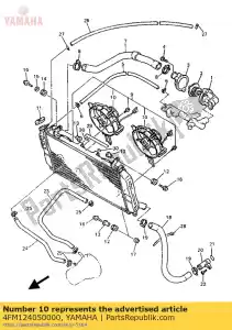 Yamaha 4FM124050000 conjunto soprador - Lado inferior