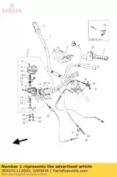 Aquí puede pedir manillar de Yamaha , con el número de pieza 3B4261112000: