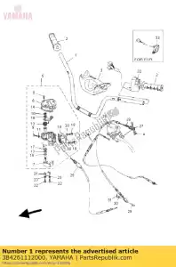 yamaha 3B4261112000 manillar - Lado inferior