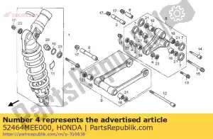 honda 52464MEE000 colar, lado do rolamento - Lado inferior