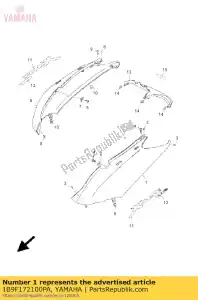 yamaha 1B9F172100PA cubierta, lado 2 - Lado inferior