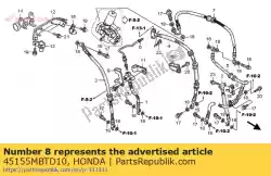 momenteel geen beschrijving beschikbaar van Honda, met onderdeel nummer 45155MBTD10, bestel je hier online: