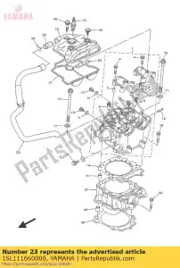 yamaha 1SL111660000 tuyau, reniflard 1 - La partie au fond