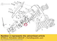 874912, Piaggio Group, silenziatore     , Nuovo