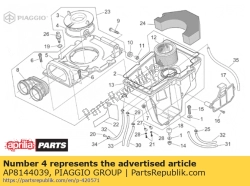 Aprilia AP8144039, Junta do plugue, OEM: Aprilia AP8144039