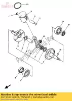 4GT1163100C0, Yamaha, pistão (std) yamaha yz yzlc 80, Novo