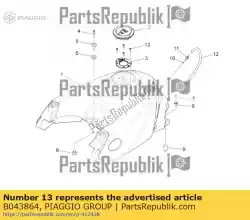 inbusbout m5x14 van Piaggio Group, met onderdeel nummer B043864, bestel je hier online: