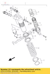 Here you can order the spring,rear from Suzuki, with part number 6221137FA0:
