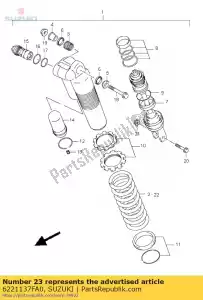 suzuki 6221137FA0 spring,rear - Bottom side