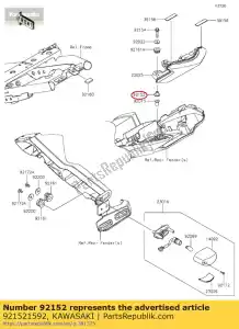 kawasaki 921521592 ko?nierz zr800ads - Dół