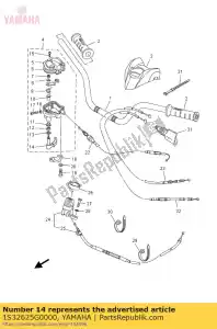 yamaha 1S32625G0000 palanca, acelerador - Lado inferior