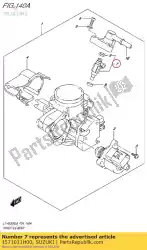 injector, f van Suzuki, met onderdeel nummer 1571011H00, bestel je hier online: