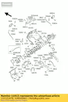 110121878, Kawasaki, cappuccio, cappuccio interno cov zg1000-a kawasaki gtr 1000 1994 1996 1997 1998 1999 2000 2002 2003, Nuovo