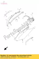 Aquí puede pedir cubierta lateral 4 de Yamaha , con el número de pieza 1B9F174100LK: