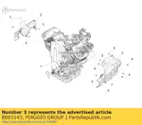 B063143, Piaggio Group, starter motor cover moto-guzzi audace audace 1400 carbon abs california eldorado eldorado 1400 abs (apac) eldorado 1400 abs (usa) zgukdh00 zgulc000 zgulc001 zgulca00 zgulce00 zgulcu00 zgulcu01 zgulcua0 zgulcub1 zgulvb00 zgulvc00 zgulvc01 zgulvc04 zgulve00 1400 2012 2015 2016, New