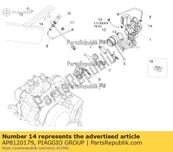 Aprilia AP8120179, Braçadeira de mangueira d8, OEM: Aprilia AP8120179