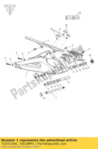 triumph T2051696 kit s / brazo largo grafito - Lado inferior