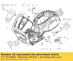 Aquí puede pedir guardia de Piaggio Group , con el número de pieza 5773930090: