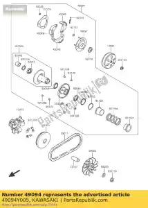 Kawasaki 49094Y005 acionado por conversor - Lado inferior