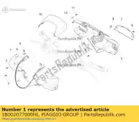 1B002077000HI, Piaggio Group, lenkerdeckel vo. brak. piaggio medley rp8ma0120, rp8ma0121 rp8ma0200, rp8ma0210, rp8ma0220, rp8ma024, rp8ma0211,  rp8ma0220, rp8ma0221 125 150 2016 2017 2018 2019 2020, Nowy