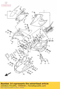 yamaha 20SW217H15P0 pokrywa boczna 6 - Dół