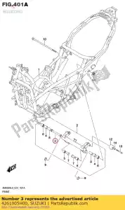 suzuki 4261005H00 espaçador, colchete - Lado inferior