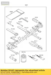 kawasaki 921071054 tool-driver,#3phillip bj250-a2 - Bottom side