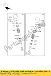 Here you can order the shim,t=2. 825 from Suzuki, with part number K921800180: