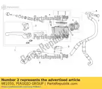 981050, Piaggio Group, front brake lever aprilia moto-guzzi  bellagio breva breva v ie caponord etv griso griso s e griso v ie norge norge polizia berlino pegaso pegaso strada trail rst sport stelvio zgulps01, zgulpt00, zgulps03 zgulsg01 zgulsu02 zgulze00, zgulzg00, zgulzu01 650 660 850 940 1000, New