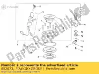 852073, Piaggio Group, bouchon de remplissage de carburant aprilia  rs 50 2006 2007 2008 2009 2010, Nouveau