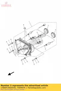 yamaha 14B843960000 cover - Bottom side