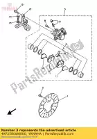 4AP2580W0000, Yamaha, pinza de montaje, trasera 2 yamaha tdr tzr 125 250 1987 1988 1989 1990 1991 1992, Nuevo