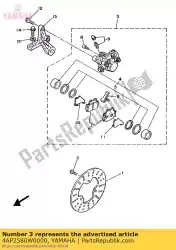 Tutaj możesz zamówić zespó? Zacisków tylnych 2 od Yamaha , z numerem części 4AP2580W0000: