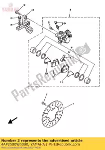 yamaha 4AP2580W0000 zespó? zacisków tylnych 2 - Dół