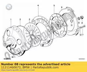 bmw 11211460673 tuerca hexagonal - m20x1,5 - Lado inferior