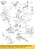 270100090, Kawasaki, interruttore, cruise control vn1700c9 kawasaki vn vulcan 1700 2009 2010 2011 2012 2013 2014 2015 2016, Nuovo