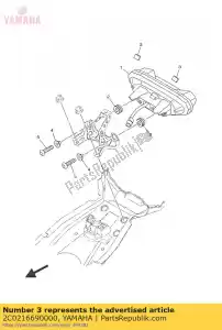 yamaha 2C0216690000 zegel - Onderkant