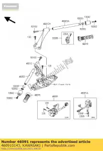 kawasaki 460910143 boîtier-assy-control, lh zg1400 - La partie au fond