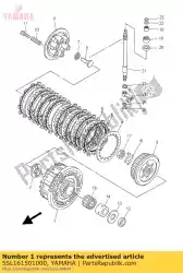 primair aangedreven tandwielcomp. Van Yamaha, met onderdeel nummer 5SL161501000, bestel je hier online: