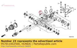 Aqui você pode pedir o parafuso, flange, 10x25 em Honda , com o número da peça 957011002500: