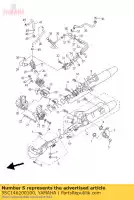 5SC146200100, Yamaha, zespó? rury wydechowej 2 yamaha xvs 650 2004 2005 2006, Nowy
