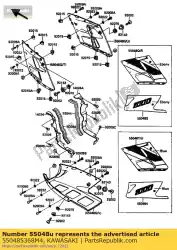 Aquí puede pedir carenado., lateral, rh, l. P. De Kawasaki , con el número de pieza 550485368M4: