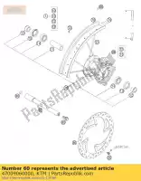 47009060000, KTM, disco freno anteriore d = 220mm 03 ktm sx sxs xc 85 105 2003 2004 2005 2006 2007 2008 2009 2010 2011 2012 2014 2015, Nuovo