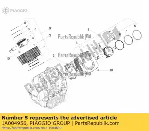 Piaggio Group 1A004956 piston pin - Bottom side