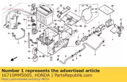 Here you can order the fuel pump from Honda, with part number 16710MM5005: